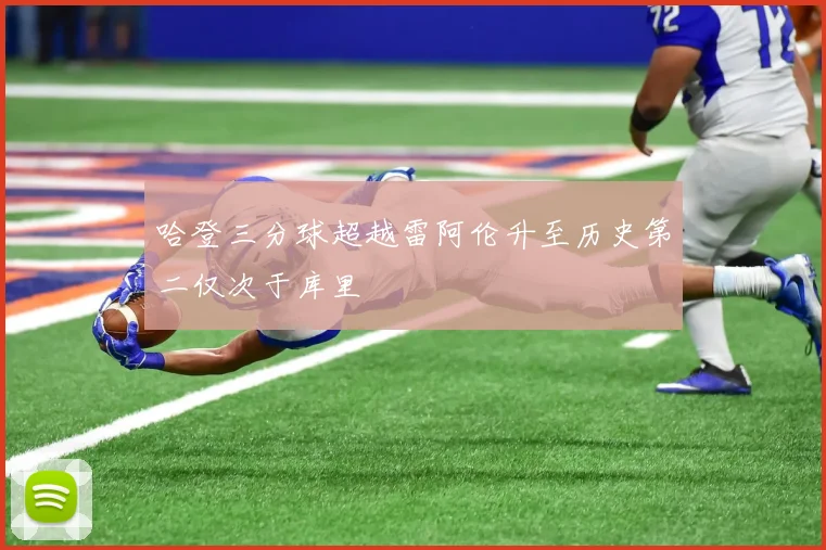 哈登三分球超越雷阿伦升至历史第二仅次于库里